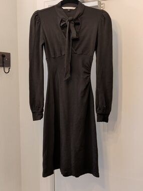 Diane Von Furstenberg Brown Long Sleeve Dress Size 0